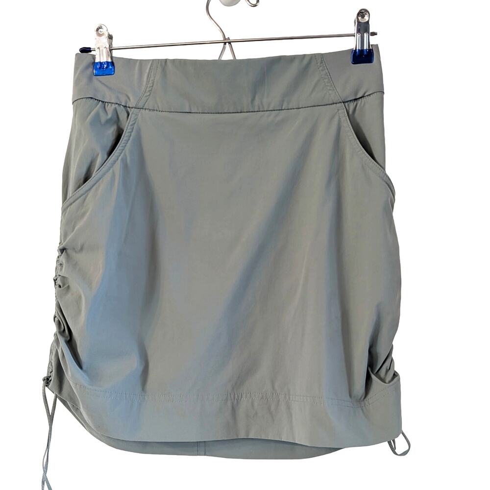 Columbia Anytime Casual Skort S Sage Green UPF 50 Omni-Shield Ruched